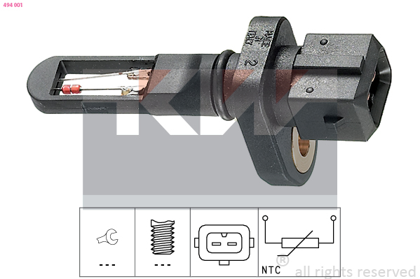Sensor, intake air temperature KW